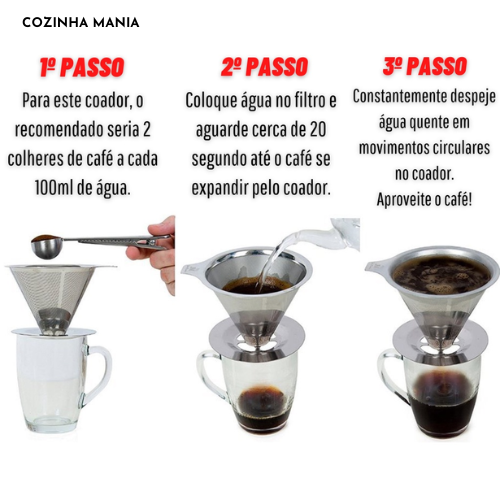 Coador De Café Inox - Mania™